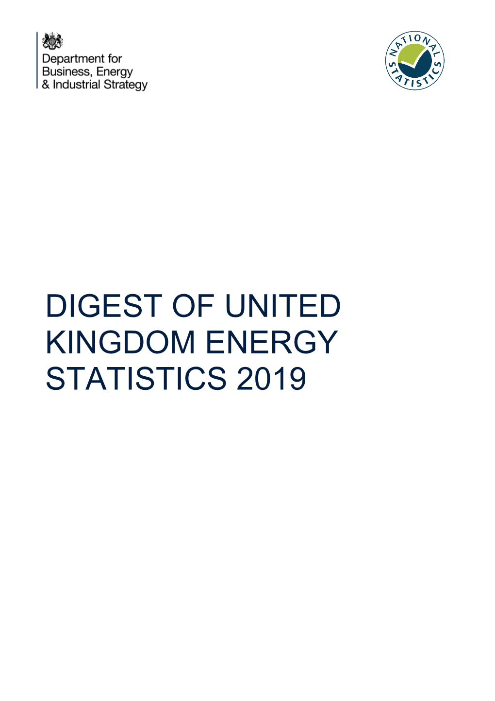 Digest of United Kingdom Energy Statistics 2019