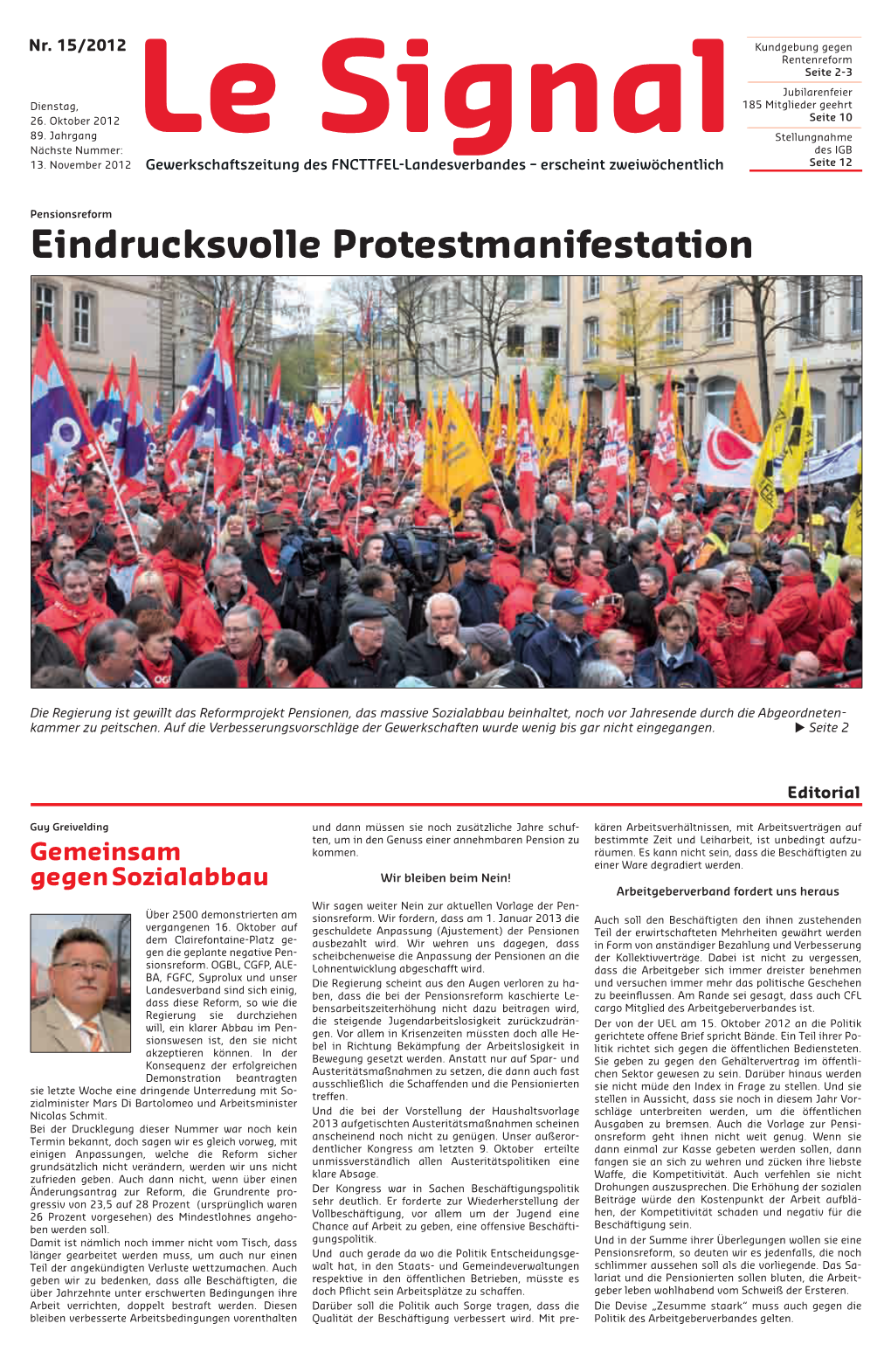 Eindrucksvolle Protestmanifestation