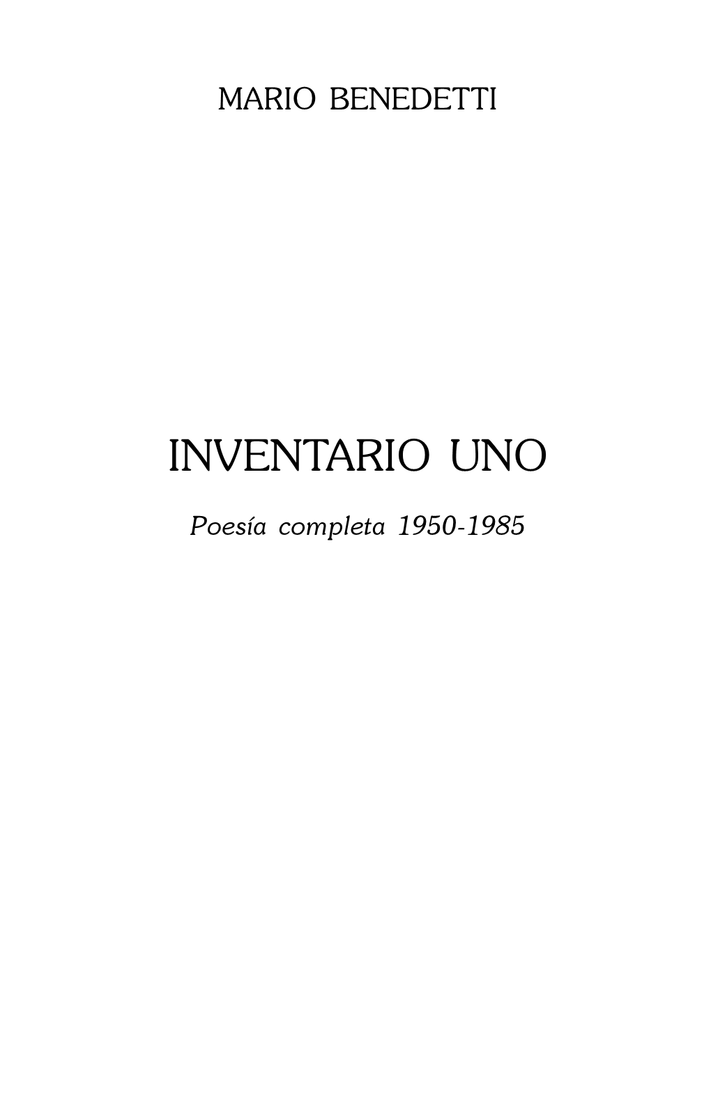 Inventario Uno