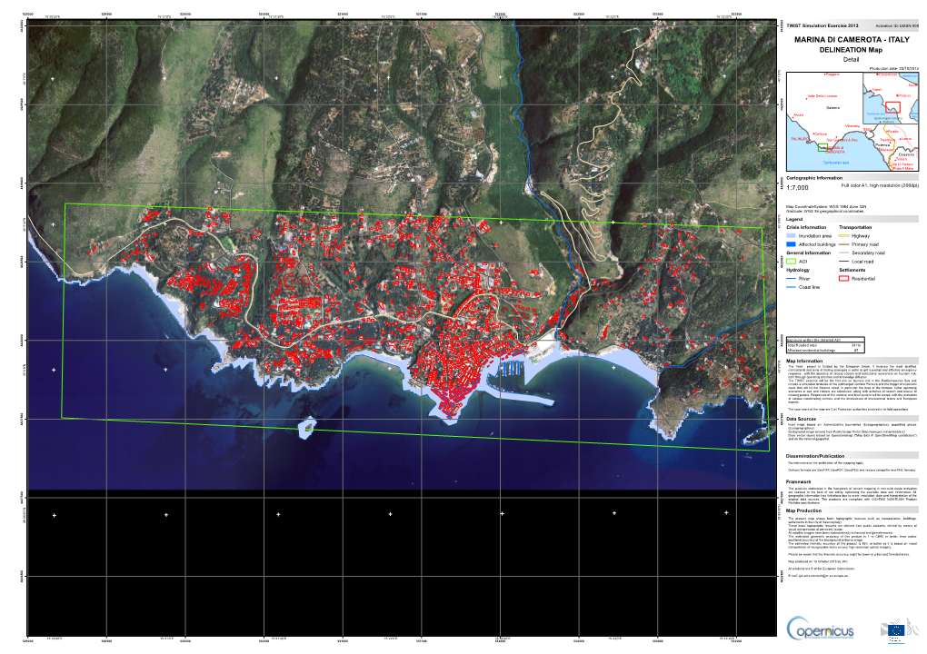 MARINA DI CAMEROTA - ITALY DELINEATION Map Detail Production Date: 23/10/2013