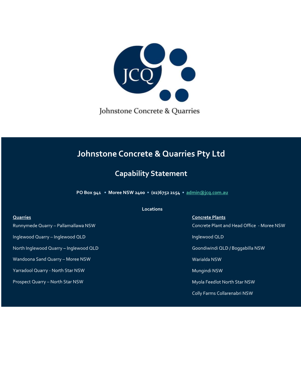 Johnstone Concrete & Quarries Pty