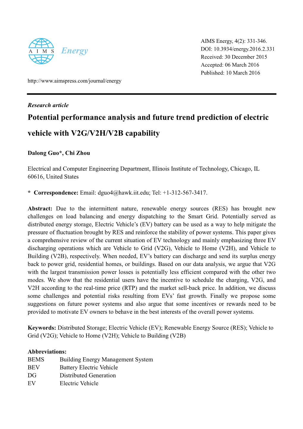 Potential Performance Analysis and Future Trend Prediction of Electric Vehicle with V2G/V2H/V2B Capability