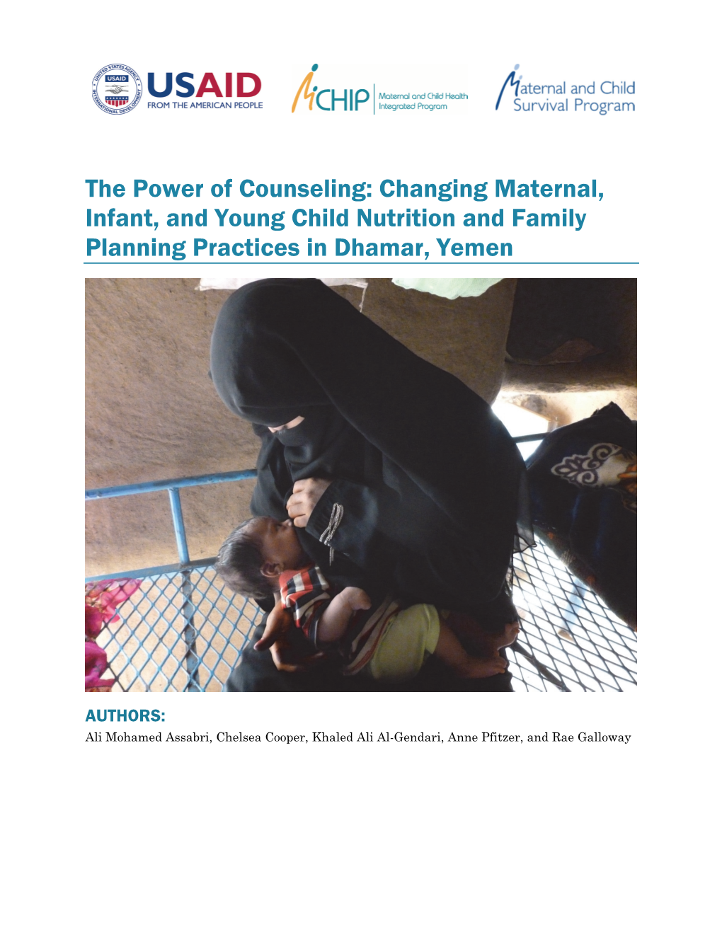 The Power of Counseling: Changing Maternal, Infant, and Young Child Nutrition and Family Planning Practices in Dhamar, Yemen