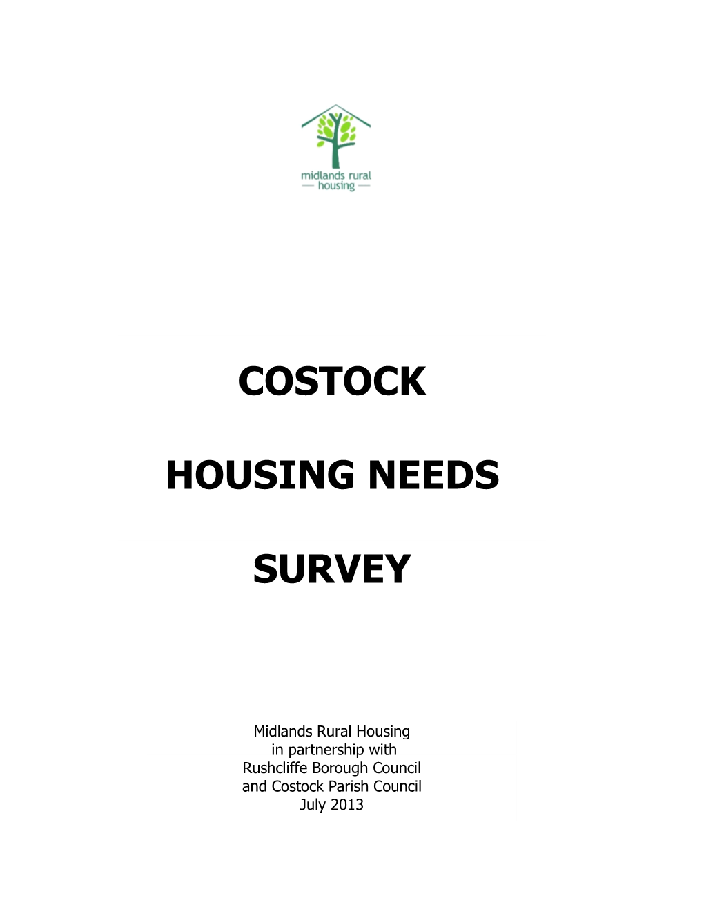 Costock Rural Housing Needs Survey