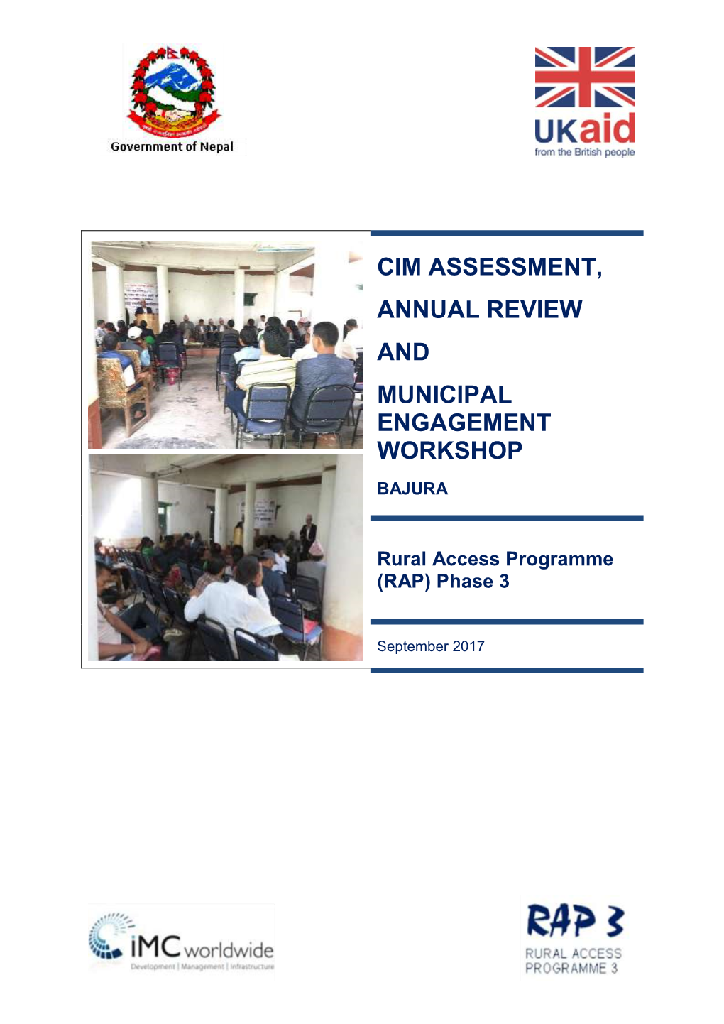 Cim Assessment, Annual Review and Municipal Engagement Workshop Bajura