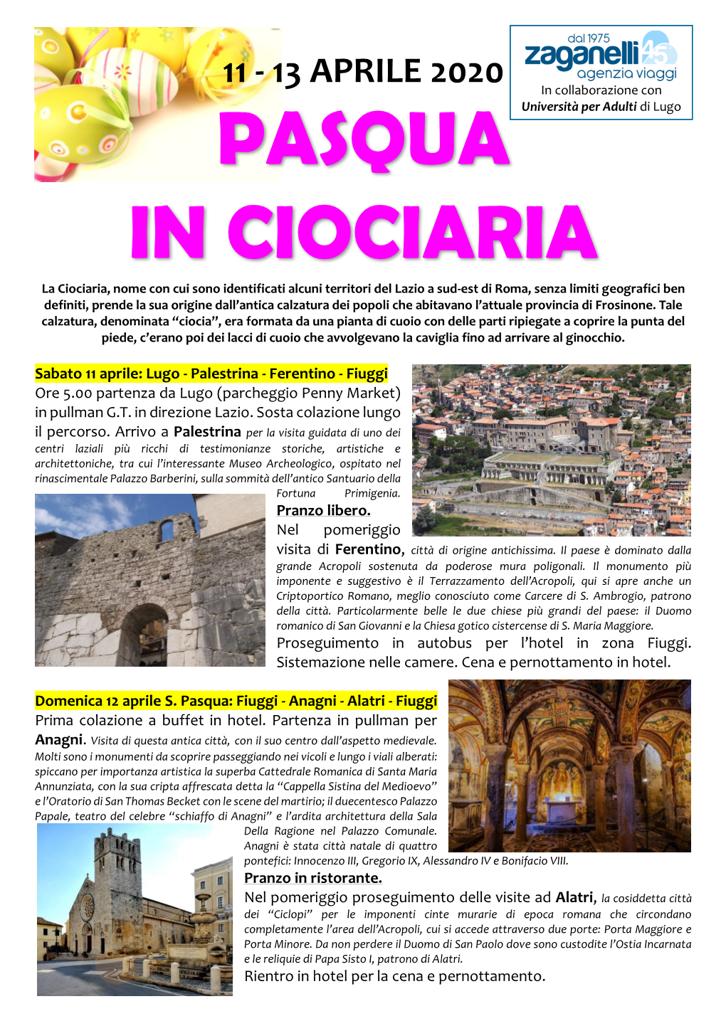 Pasqua in Ciociaria