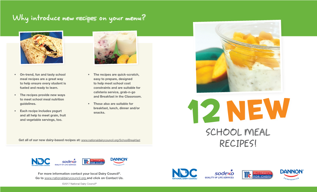 School Meal Recipes!