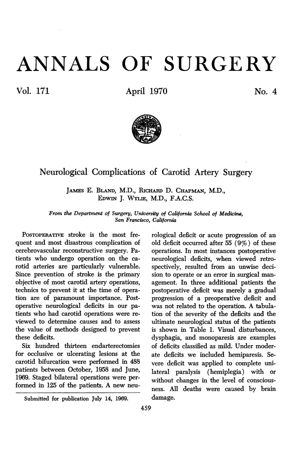 Annals of Surgery