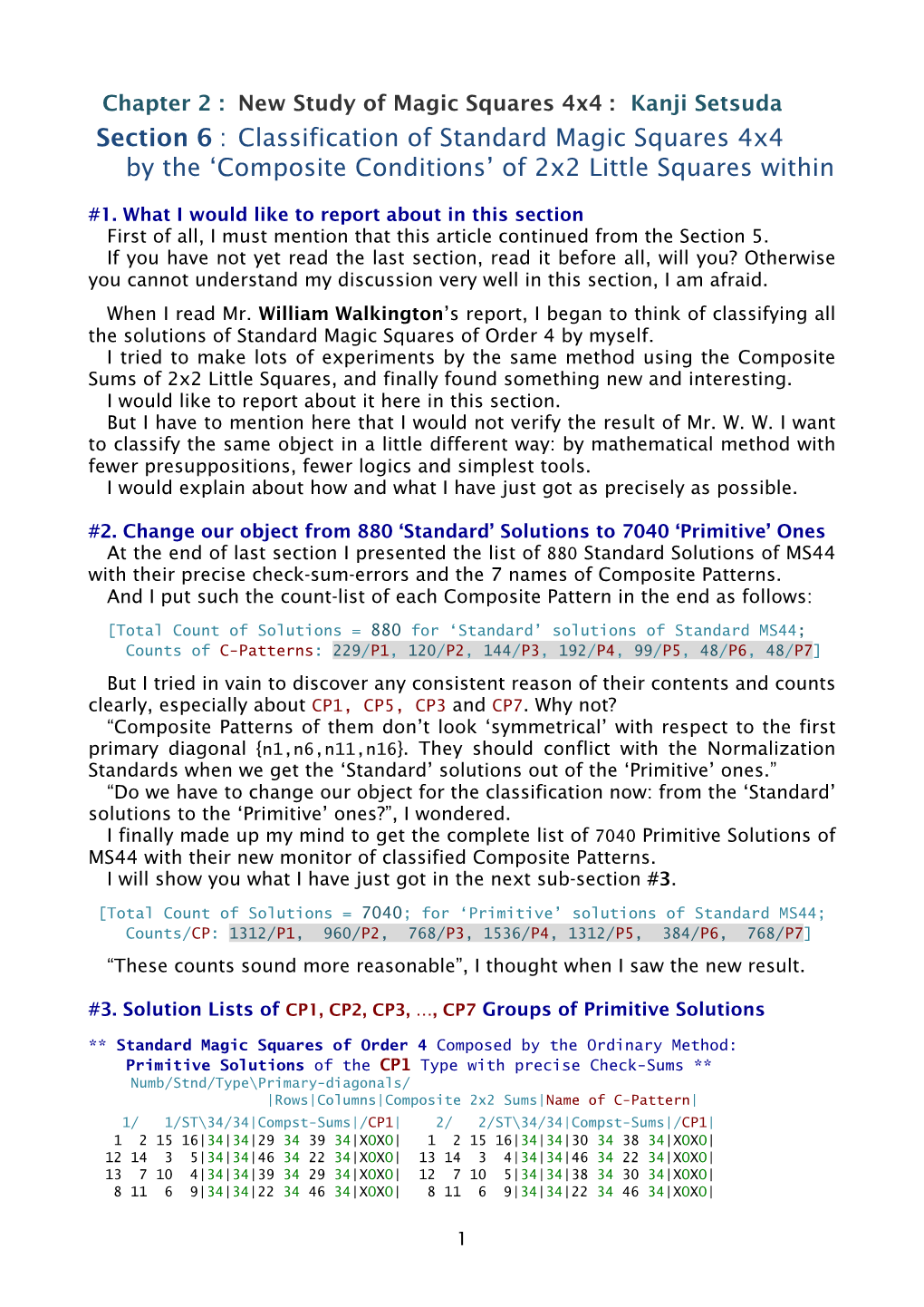 Classification of Standard MS44