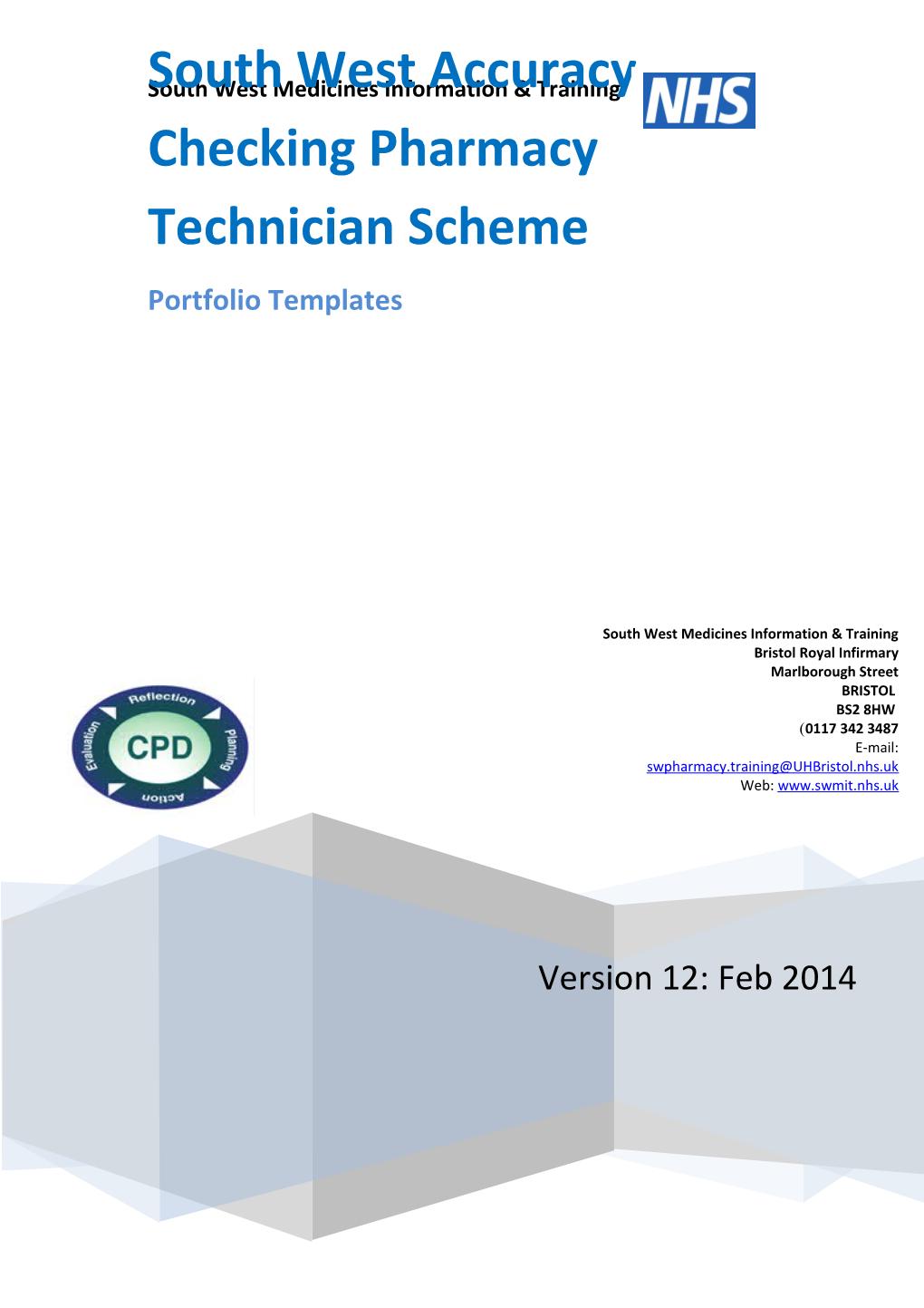 South West Accuracy Checking Pharmacy Technician Scheme