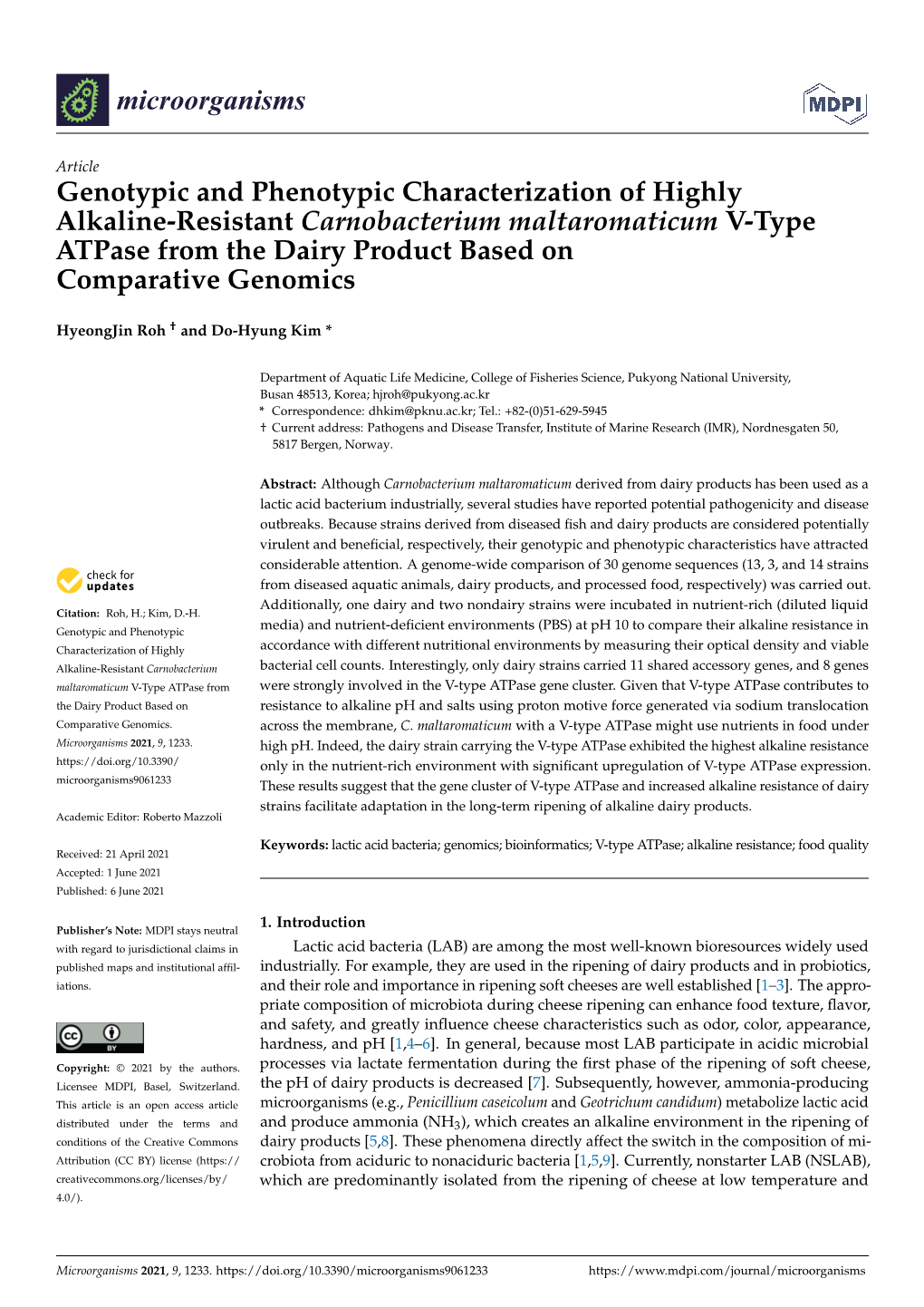 Genotypic and Phenotypic Characterization of Highly Alkaline