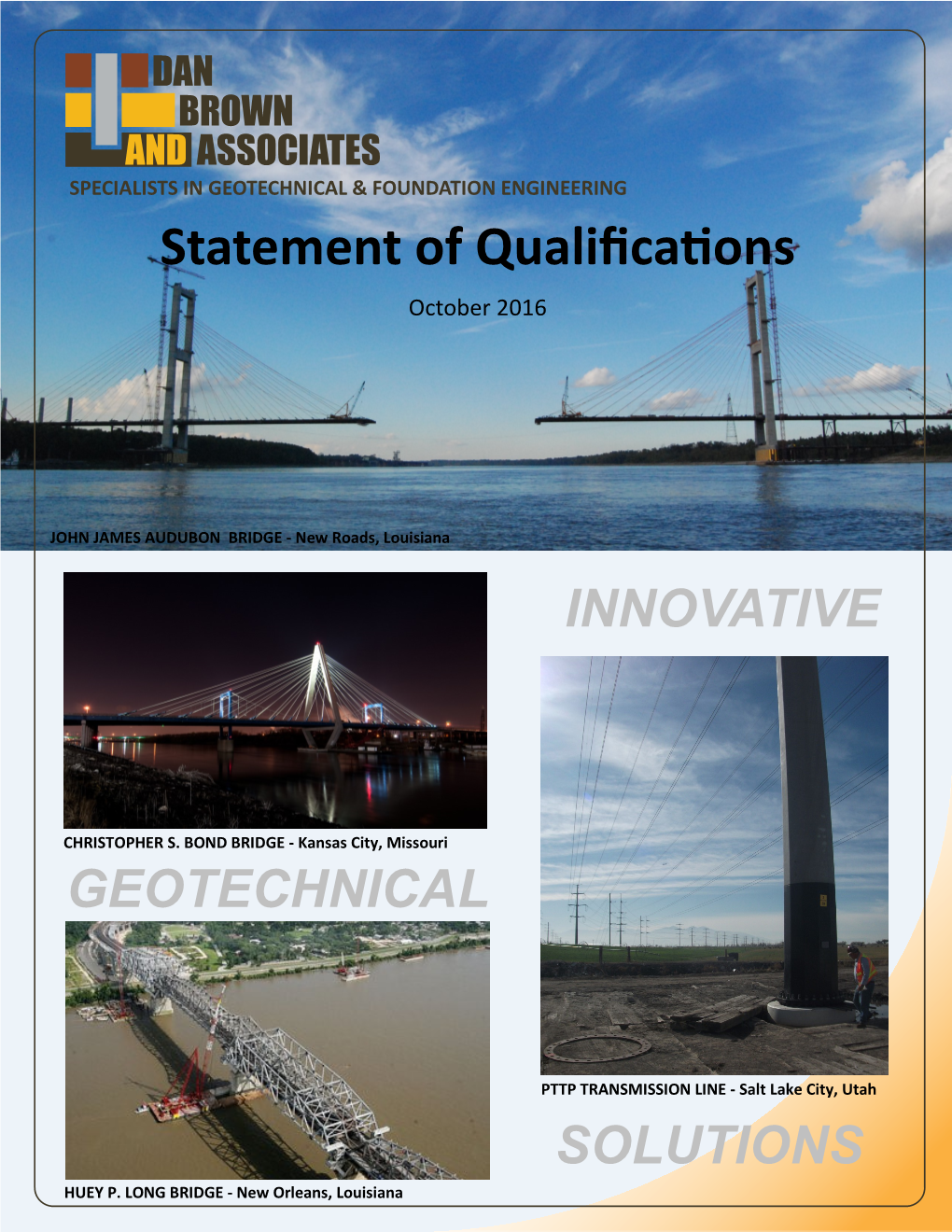 Statement of Qualifications October 2016