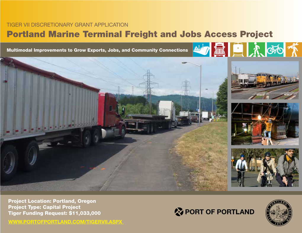 Portland Marine Terminal Freight and Jobs Access Project