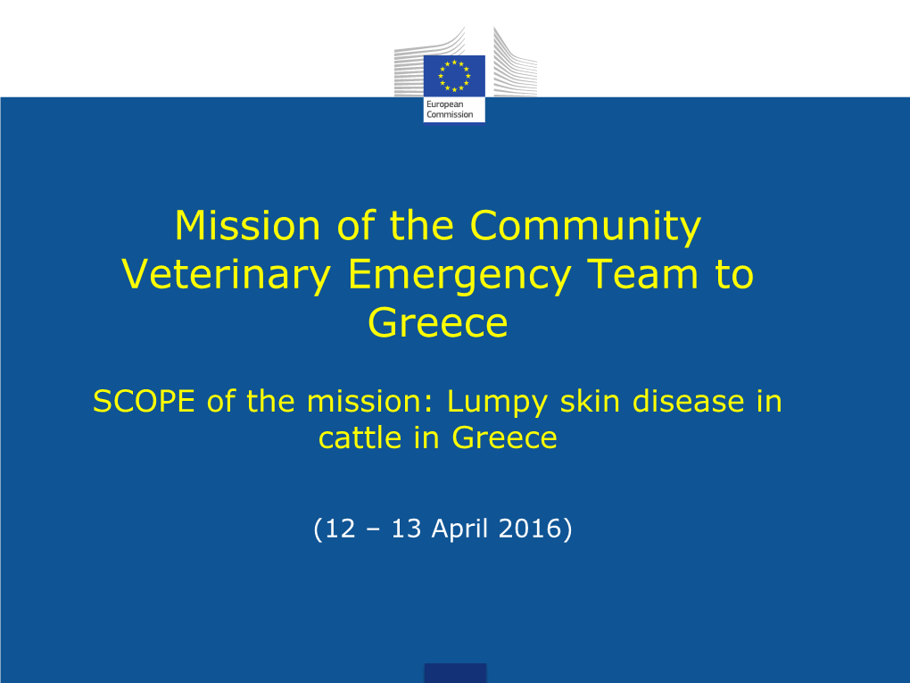 Lumpy Skin Disease in Cattle in Greece