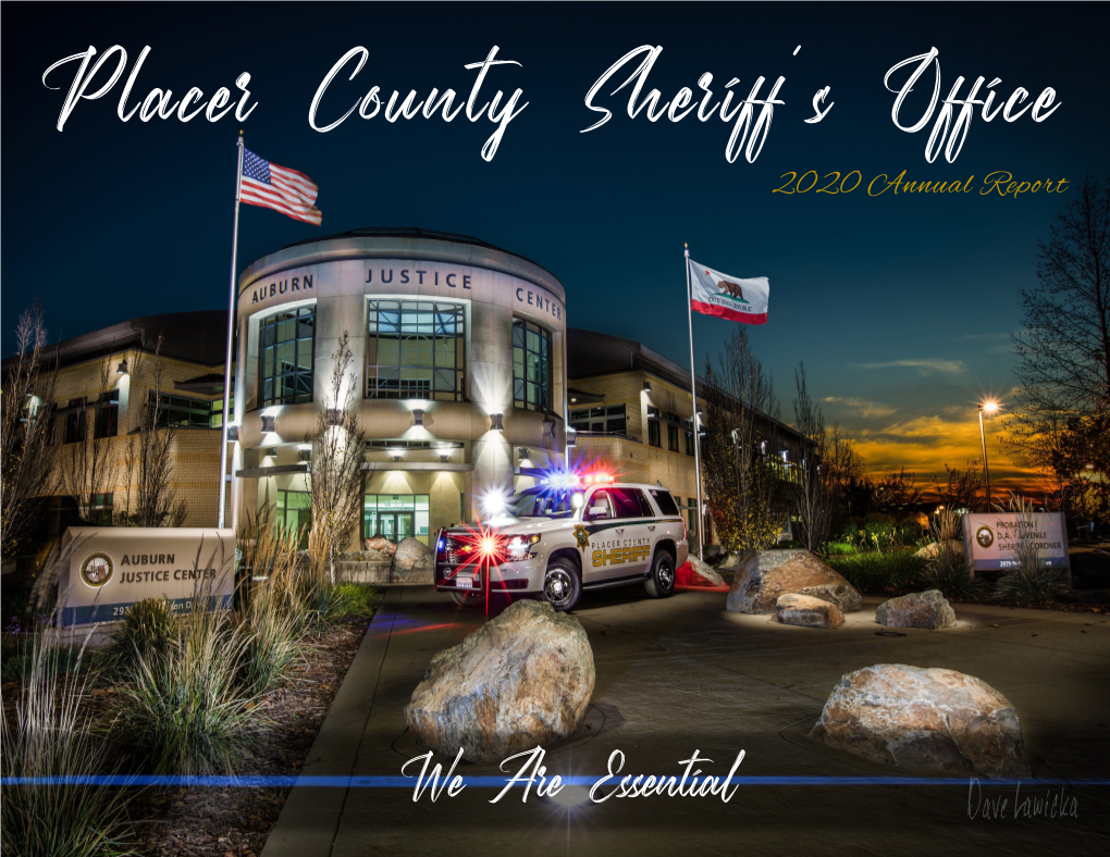 2020 Placer County Sheriff's Office Annual Report