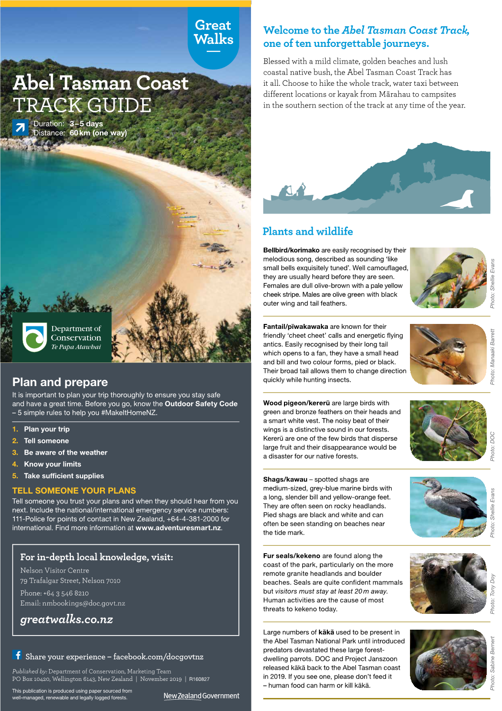 Abel Tasman Coast Track Walking Guide