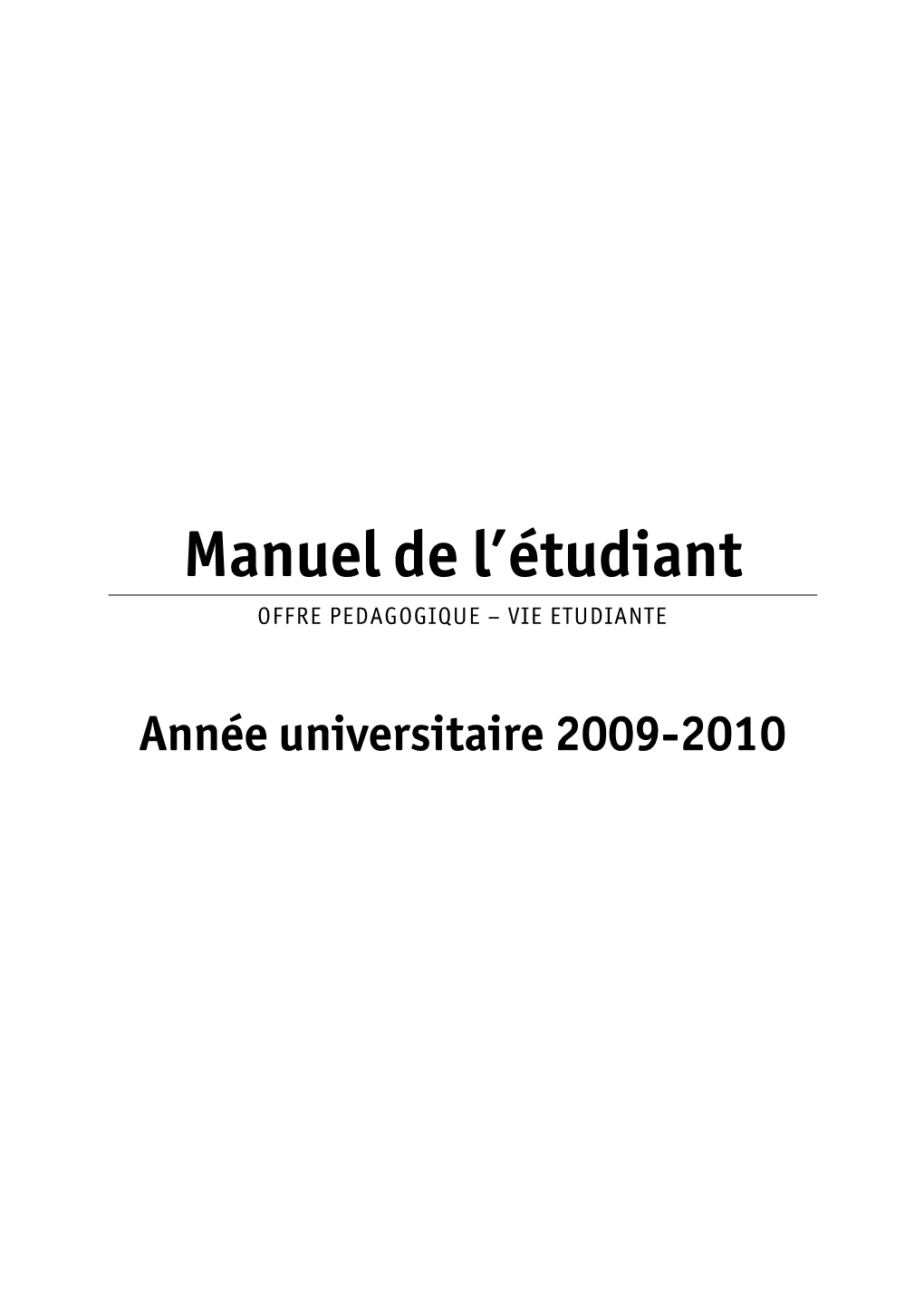 Manuel De L'etudiant ESSEC