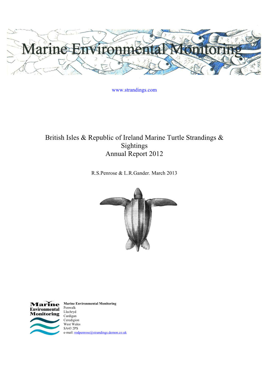 British Isles & Republic of Ireland Marine Turtle Strandings