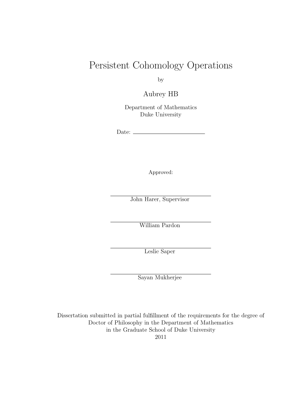 Persistent Cohomology Operations