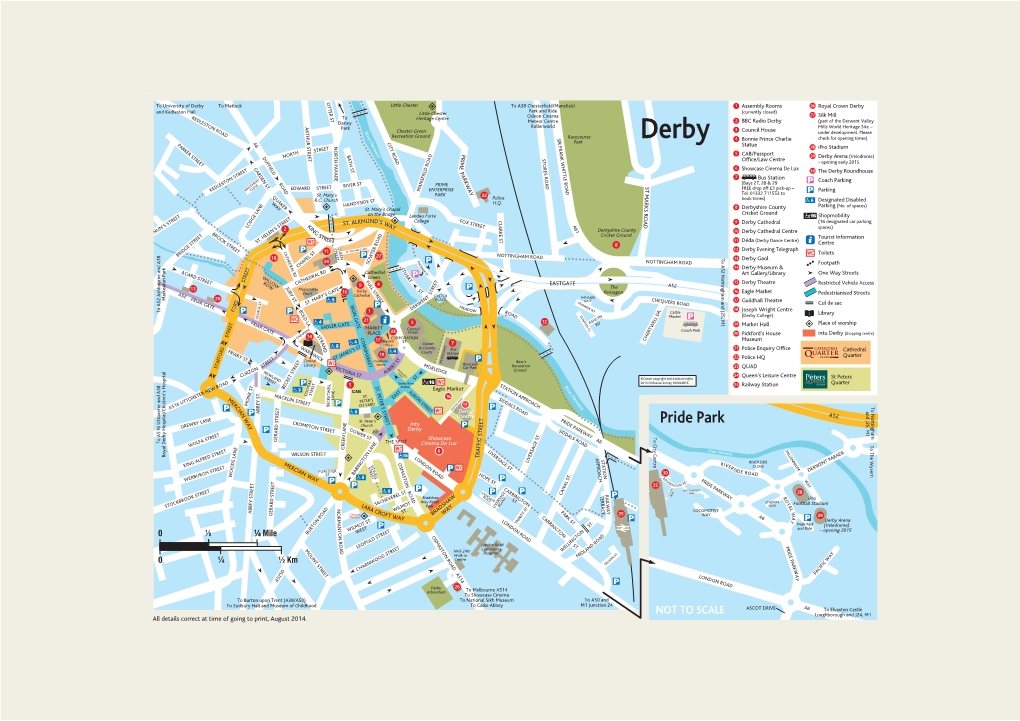 PRIDE PARKWAY A6 a CROMPTON STREET Intu Pride Park DREWRY LANE Y Church