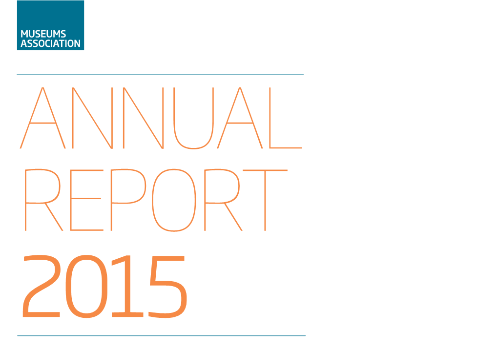 Museums Association Annual Report 2015 2