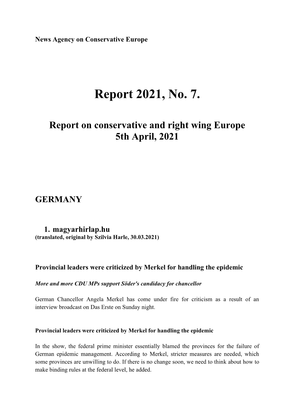 Report 2021, No. 7