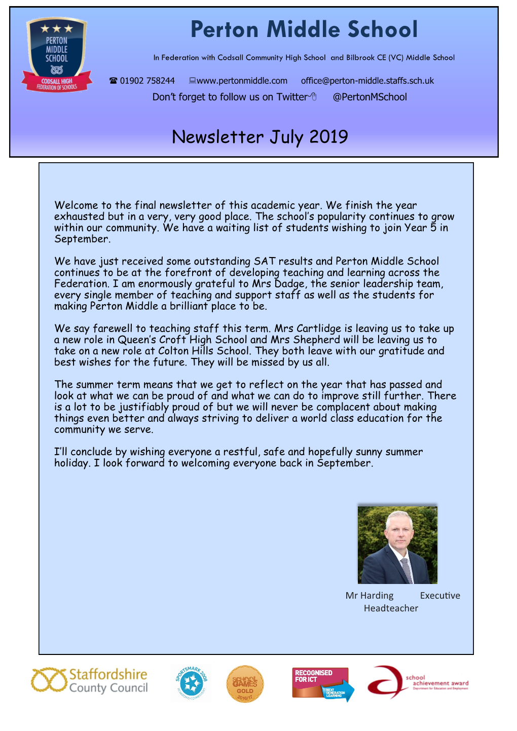 Summer Newsletter