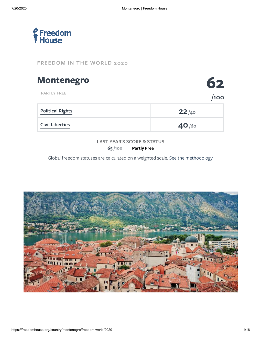 Montenegro | Freedom House