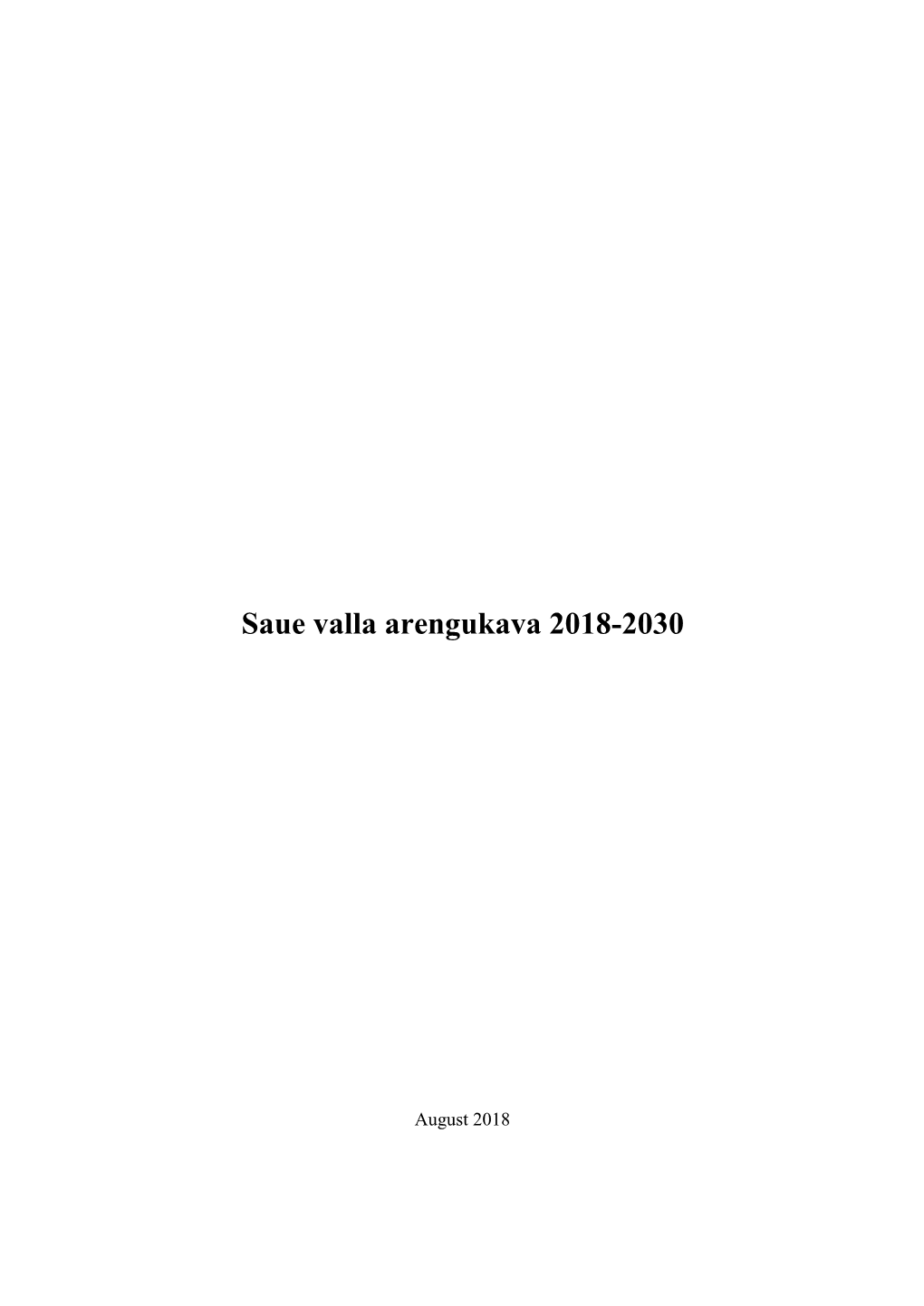 Saue Valla Arengukava 2018-2030
