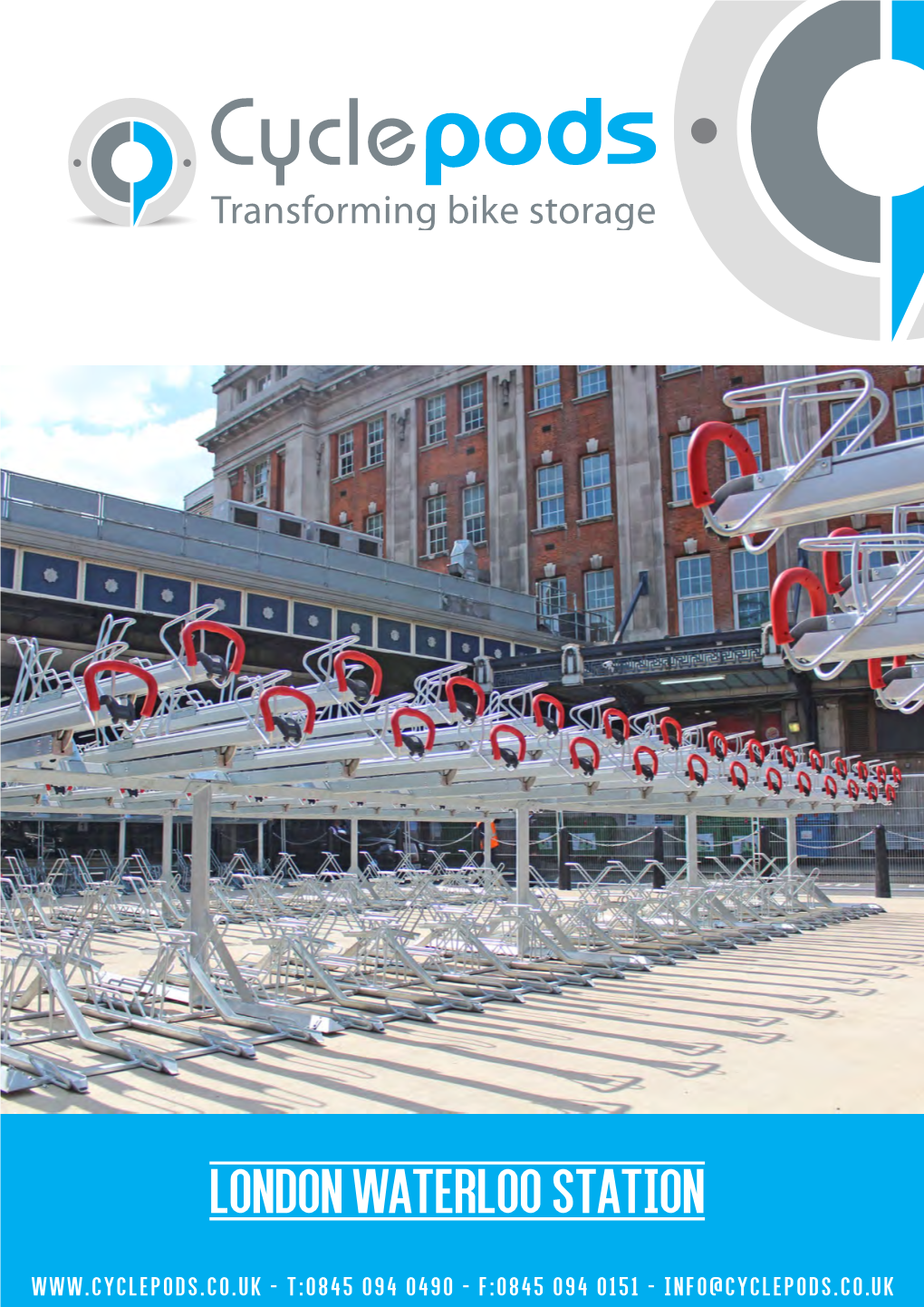 London Waterloo Station - T:0845 094 0490 - F:0845 094 0151 - Info@Cyclepods.Co.Uk