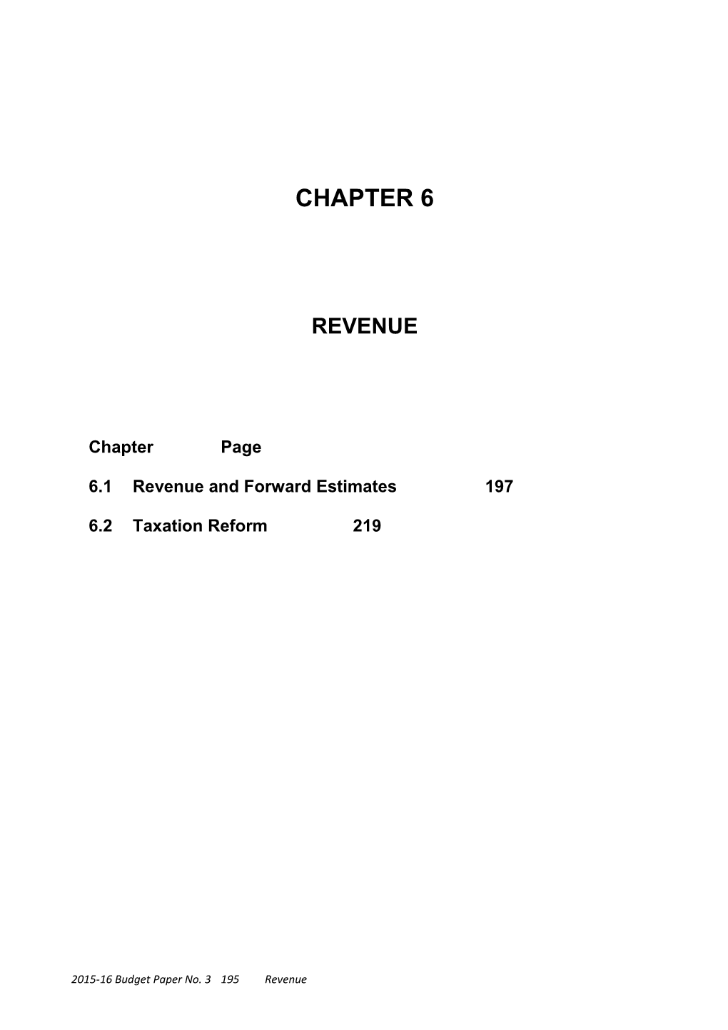 6.1 Revenue and Forward Estimates 197