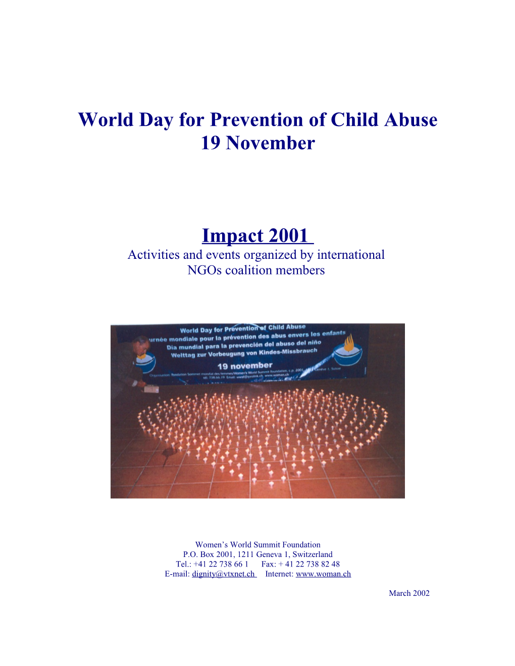 World Day for Prevention of Child Abuse