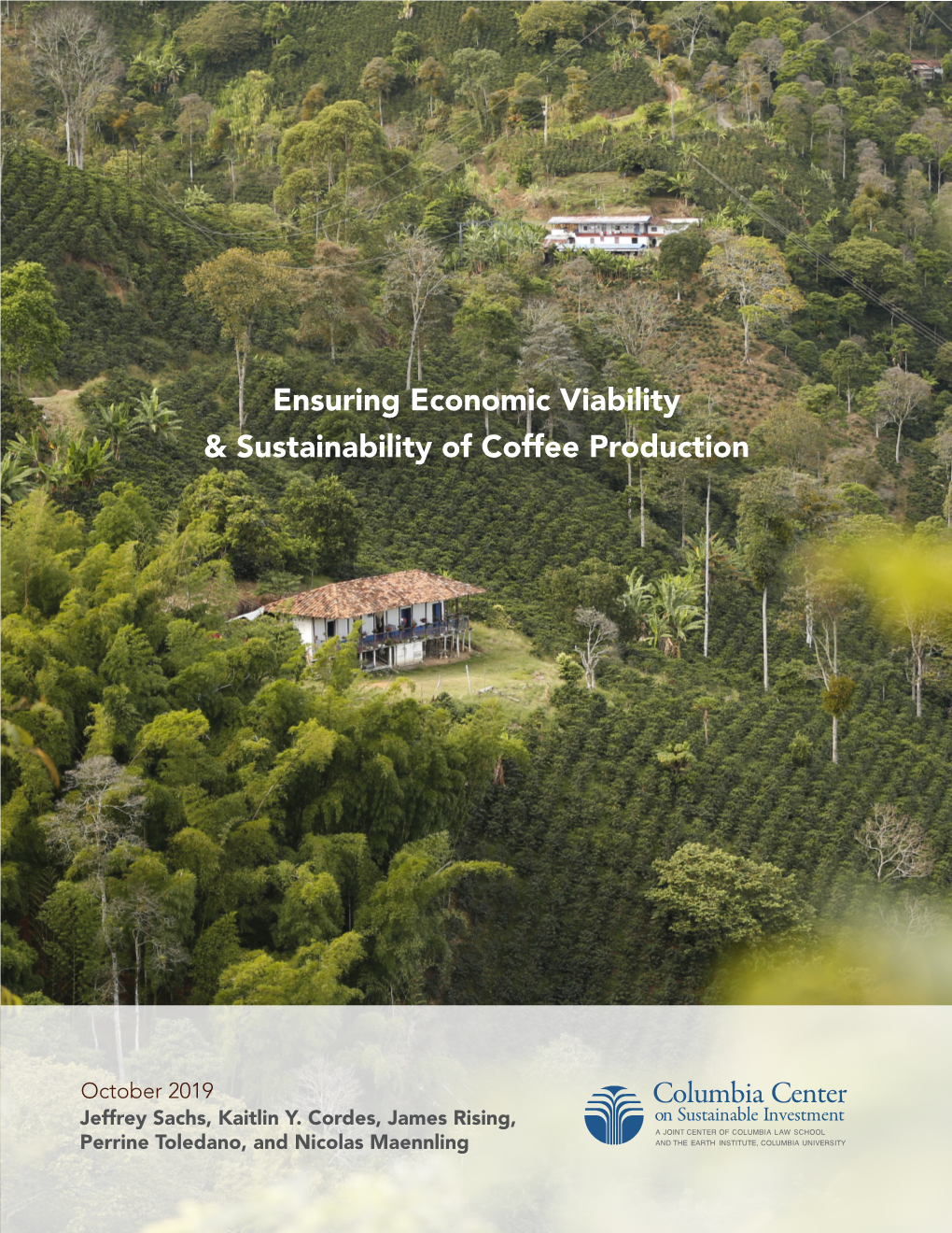 Ensuring Economic Viability and Sustainability of Coffee Production,” Columbia Center on Sustainable Investment (October 2019)