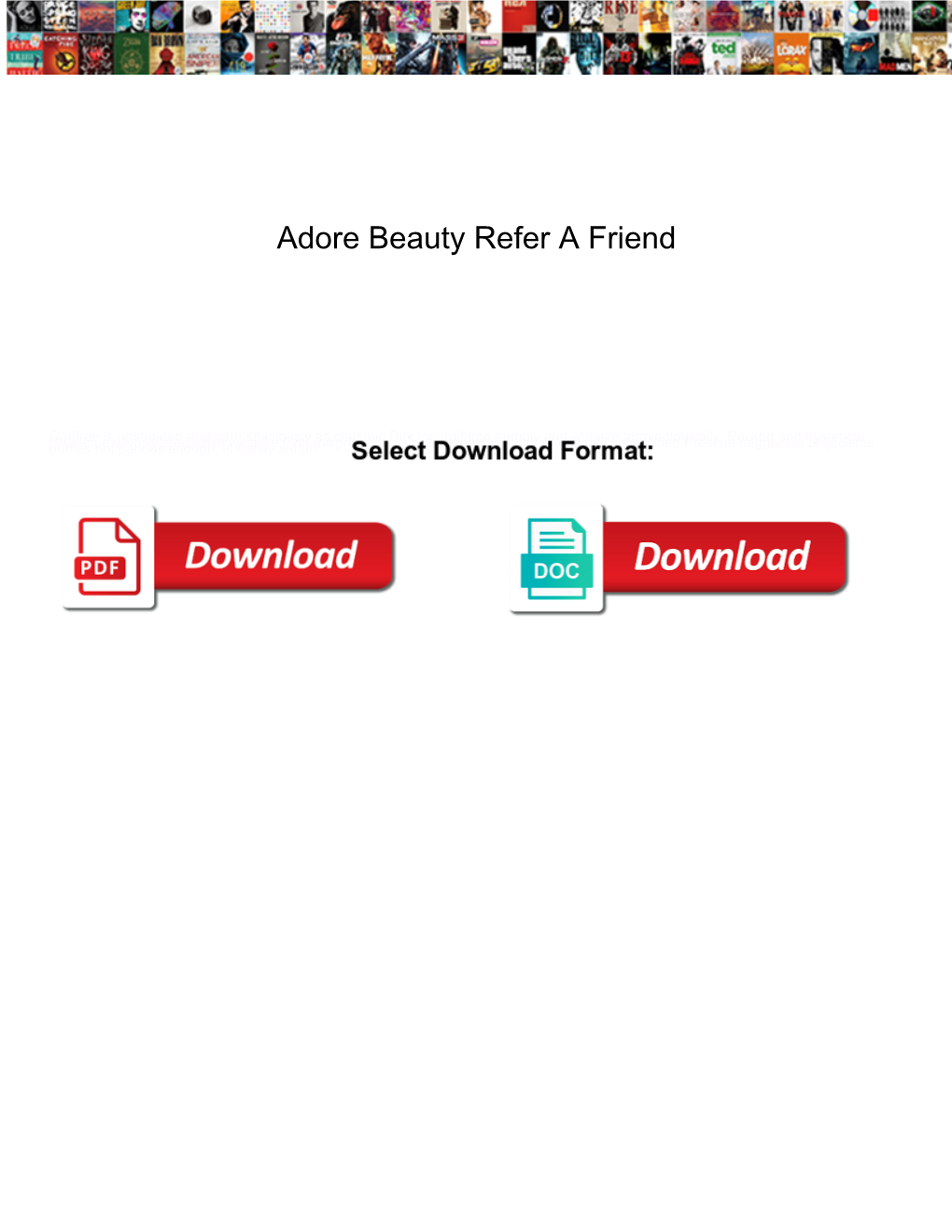 Adore Beauty Refer a Friend