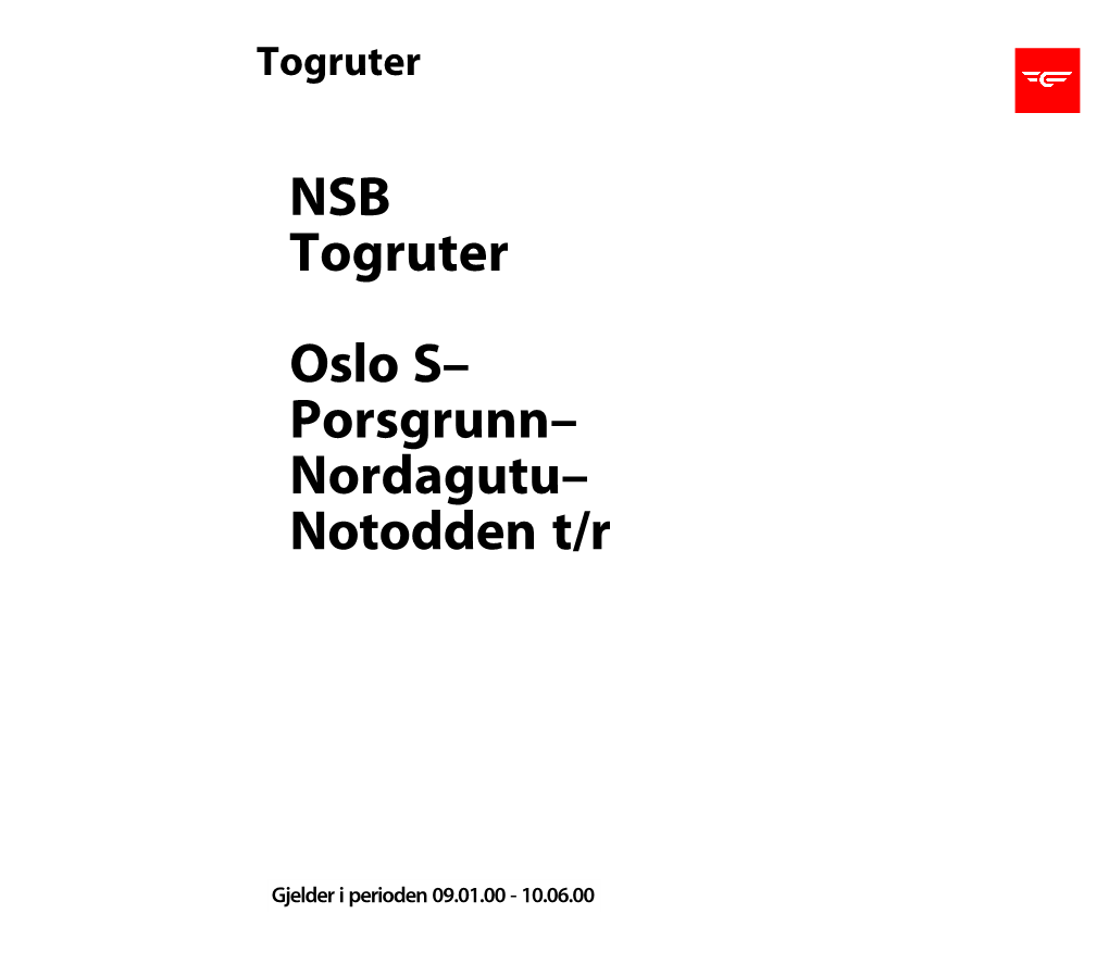 21-052 Oslo-Porsgrunn-Nordagutu