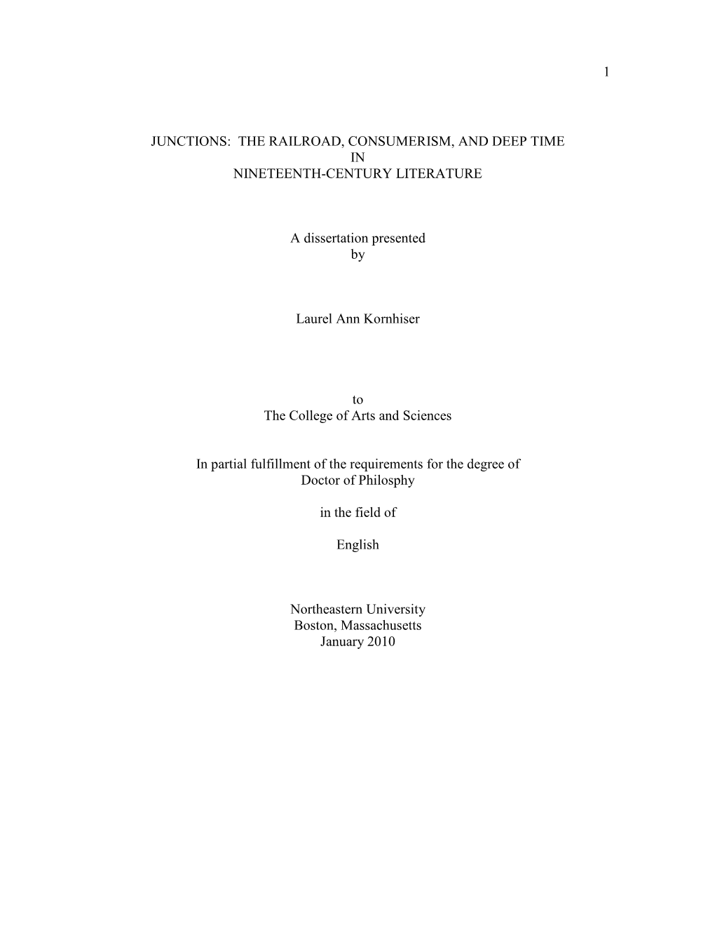 The Railroad, Consumerism, and Deep Time in Nineteenth-Century Literature