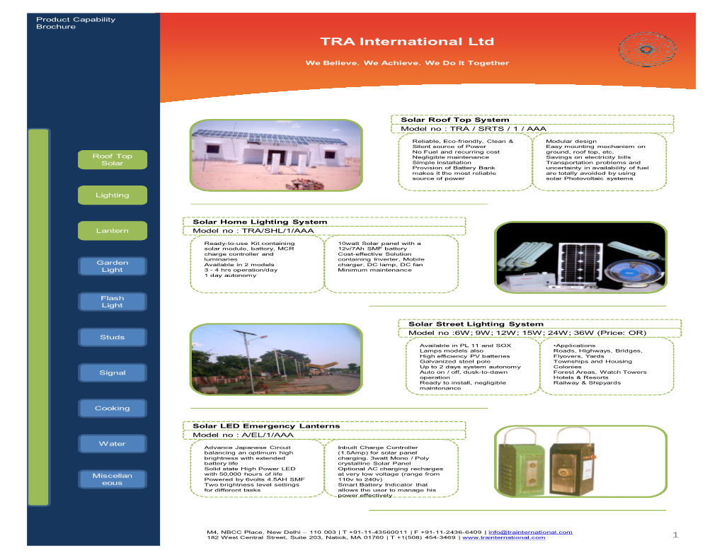 TRA International Ltd