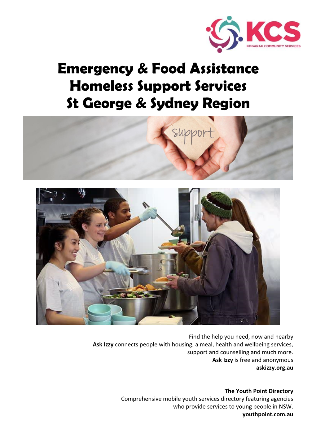 Emergency & Food Assistance Homeless Support Services St