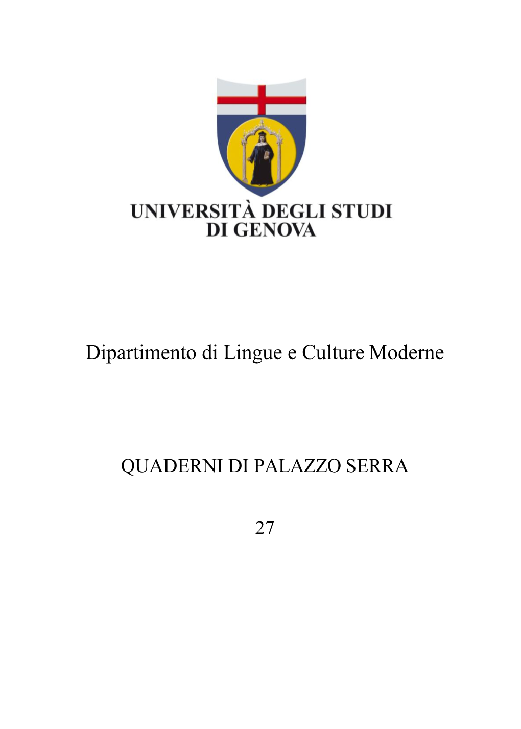 Scarica Il Testo Integrale Del Numero 27