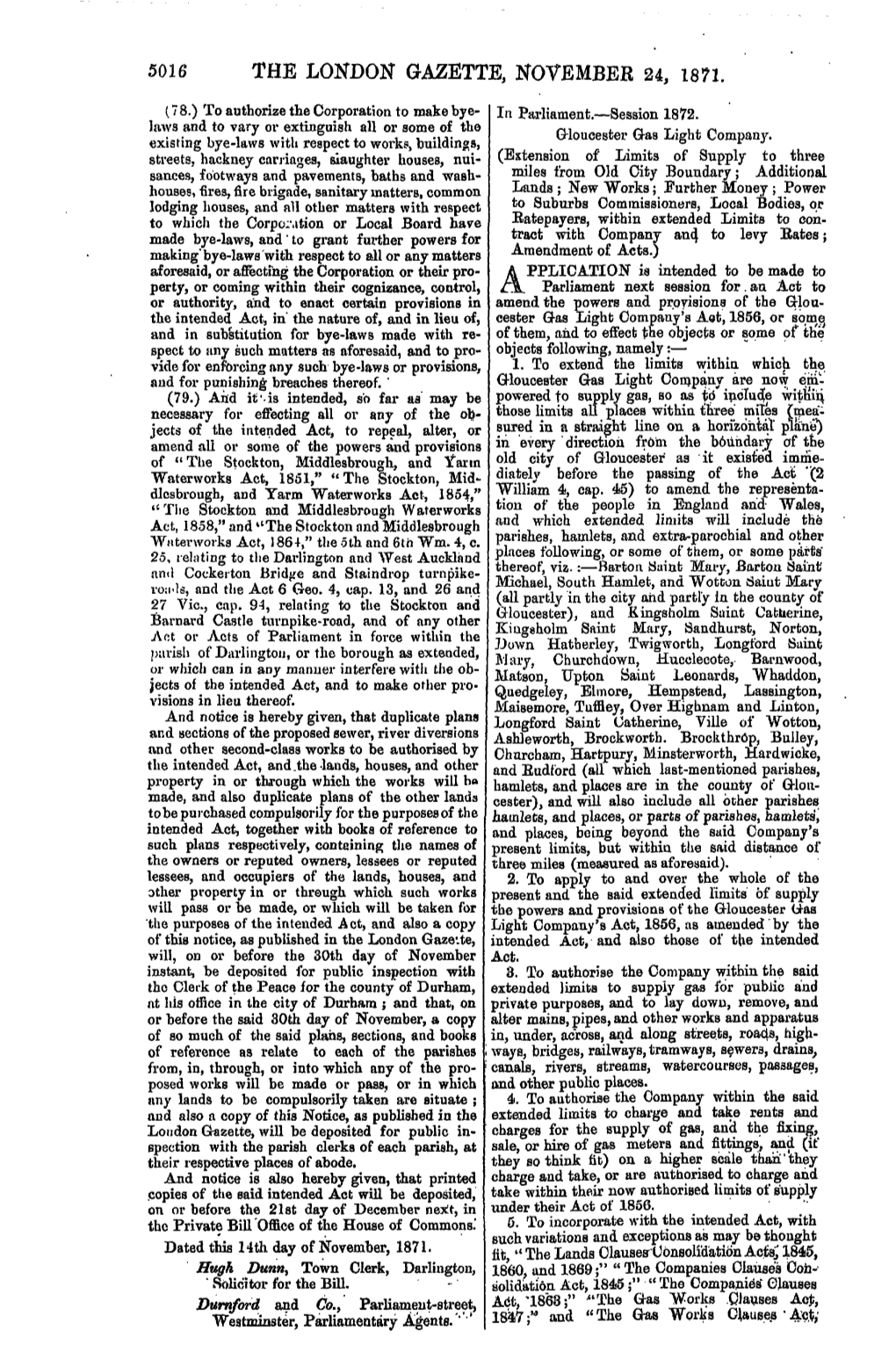 The Lokdon Gazette, November 24, 1871