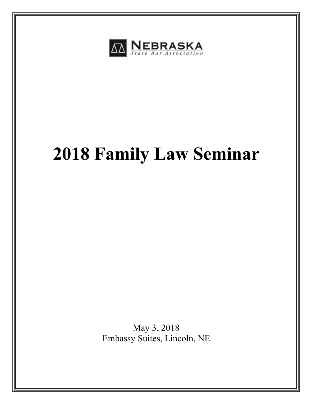 2018 Family Law Seminar