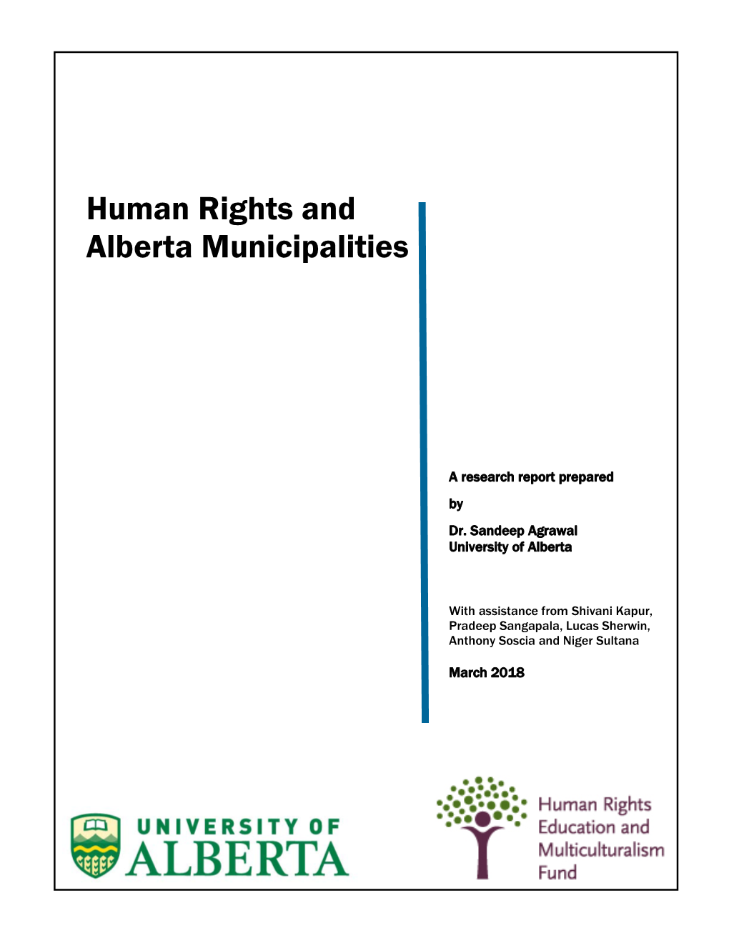 Human Rights and Alberta Municipalities