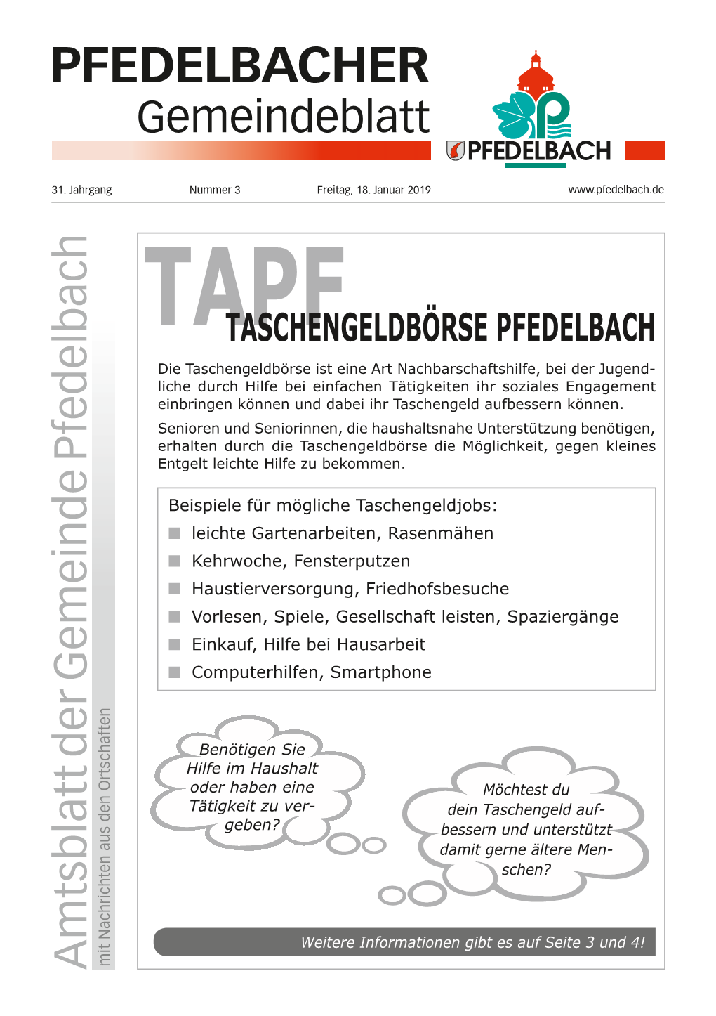 Gemeindeblatt Nr. 3 18.01.2019