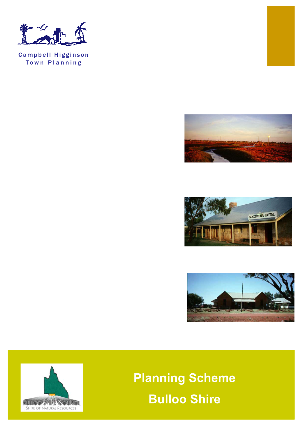 Planning Scheme Bulloo Shire I