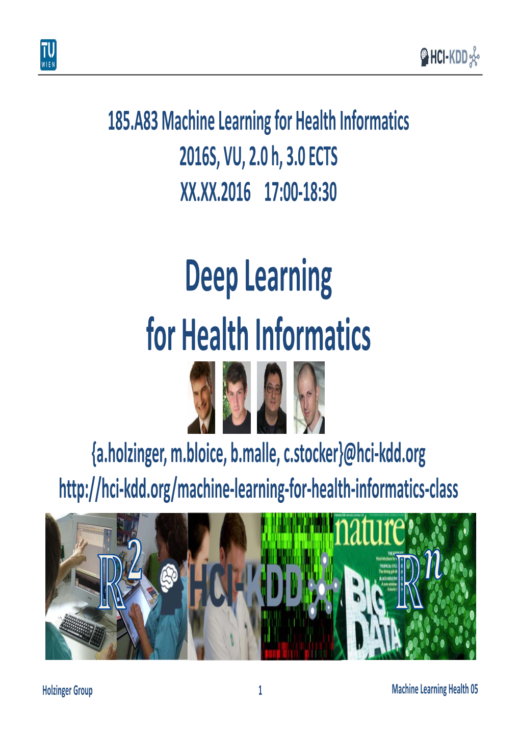 Deep Learning for Health Informatics
