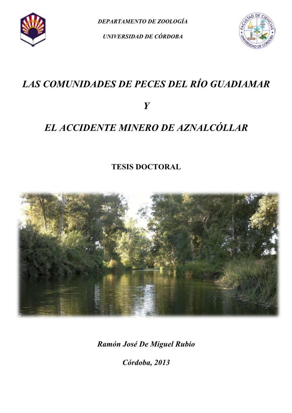 Las Comunidades De Peces Del Río Guadiamar Y El