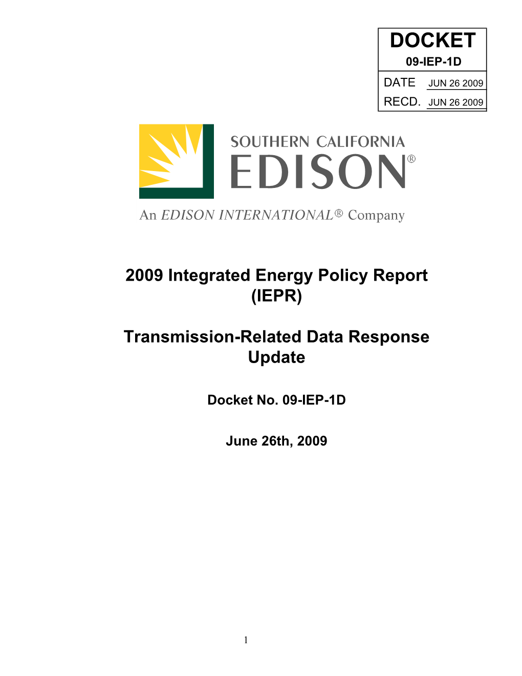 Southern California Edison's(SCE)