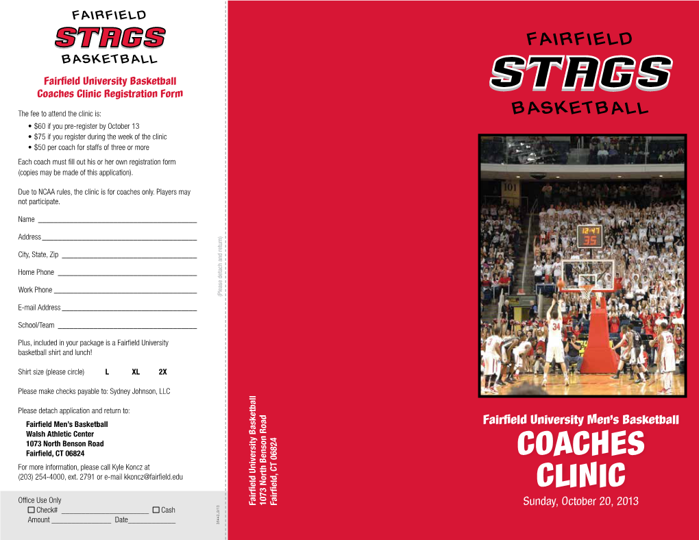 Coaches Clinic Registration Form