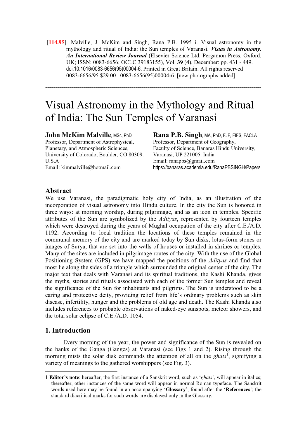 The Sun Temples of Varanasi