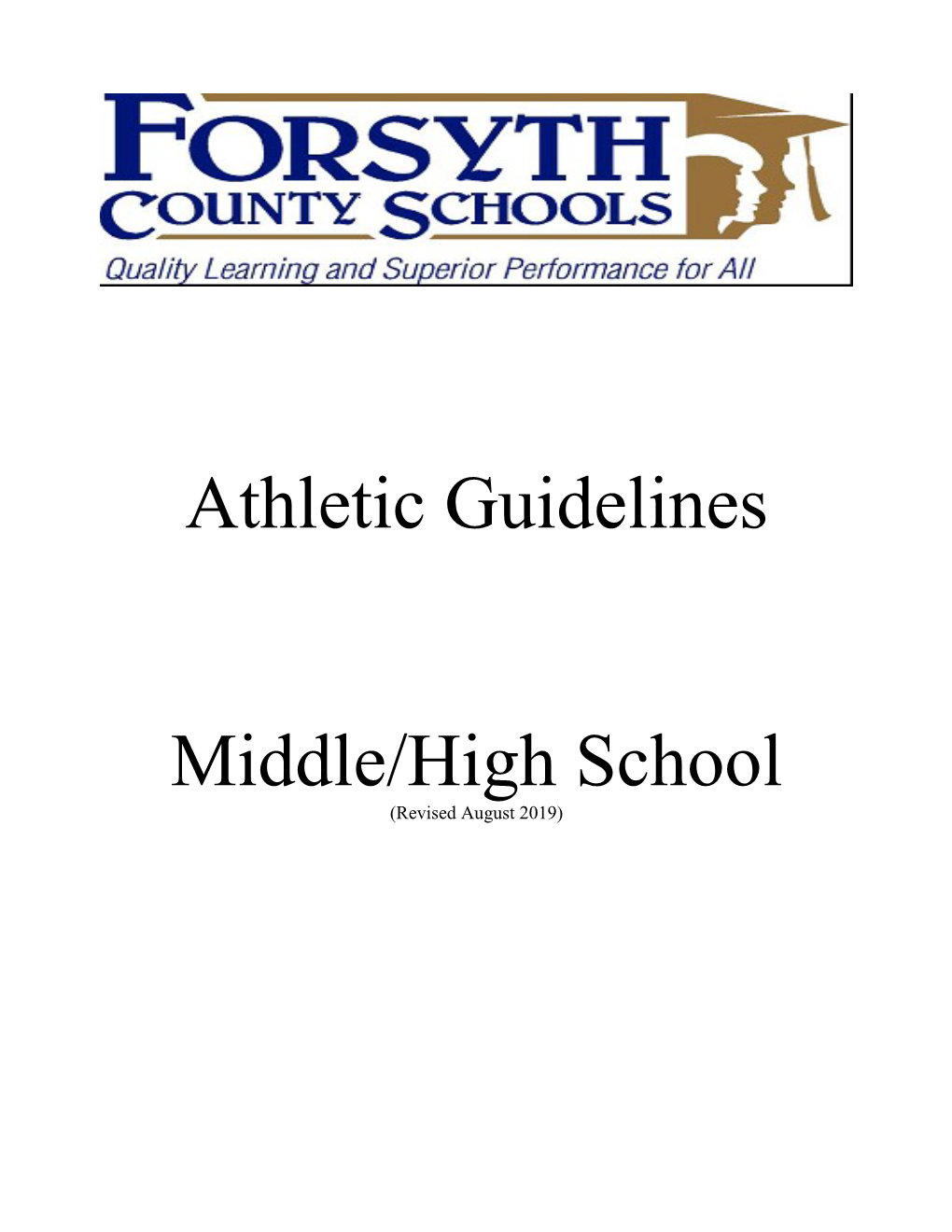 Athletic Guidelines Middle/High School